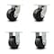 Service Caster 6 Inch Extra Heavy Duty Phenolic Wheel Caster Swivel 2 Rigid SCC, 4PK SCC-KP92S630-PHR-2-R-2 - alternate 1